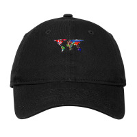 World Flag Map Globe Travelers Atlas Birthday Gifts Adjustable Cap | Artistshot