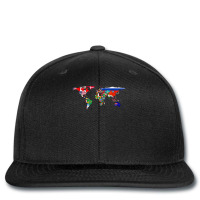 World Flag Map Globe Travelers Atlas Birthday Gifts Printed Hat | Artistshot