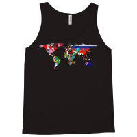 World Flag Map Globe Travelers Atlas Birthday Gifts Tank Top | Artistshot