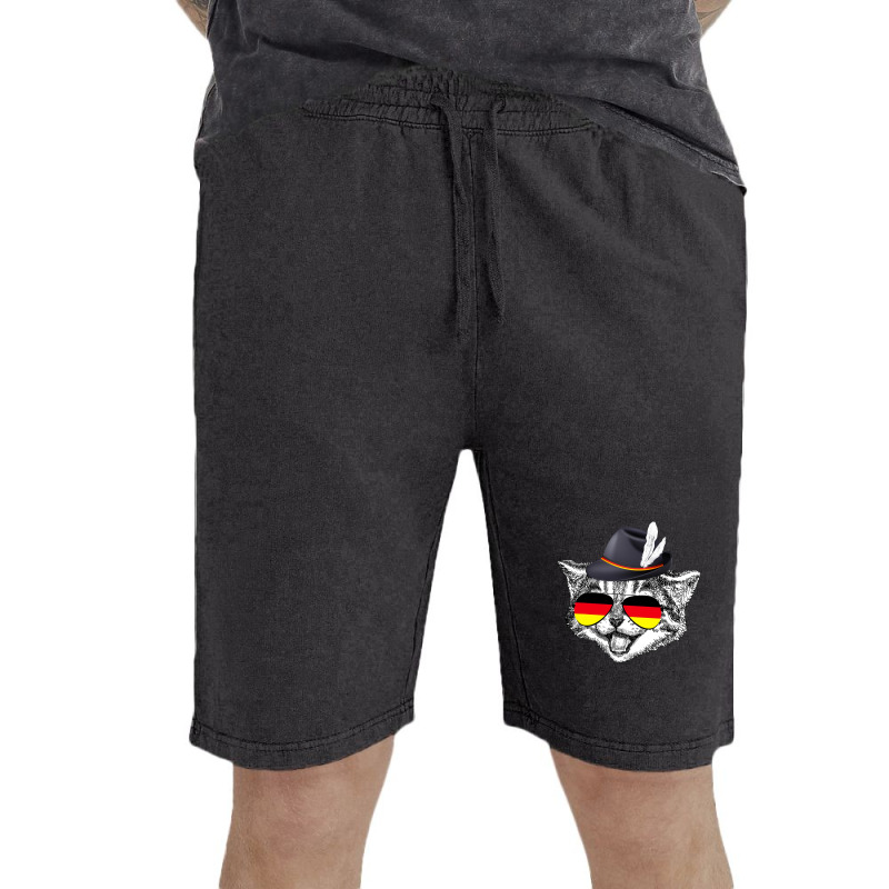 Cute Cat German Flag Oktoberfest Pride Germany Festival Vintage Short | Artistshot