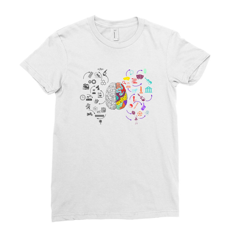 Brain Ladies Fitted T-Shirt by autlu2024 | Artistshot