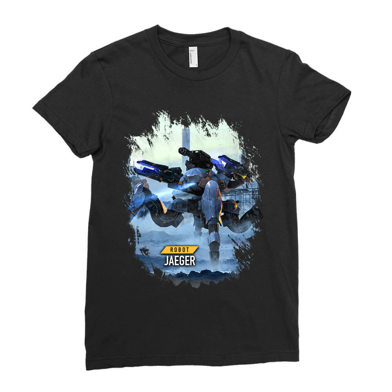 Robot Jaeger At War Zone Ladies Fitted T-Shirt by SilviaMartinez | Artistshot