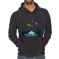 Steampunk T  Shirt Steampunk Balloon Ship Sailing Over The Land T  Shi Vintage Hoodie | Artistshot