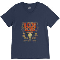 Rock Ridge Saloon, Distressed    Blazing Saddles V-neck Tee | Artistshot