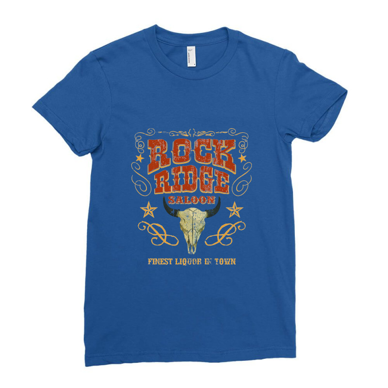 Rock Ridge Saloon, Distressed    Blazing Saddles Ladies Fitted T-Shirt by sunlightafterdark | Artistshot