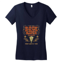 Rock Ridge Saloon, Distressed    Blazing Saddles Women's V-neck T-shirt | Artistshot