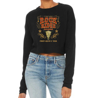 Rock Ridge Saloon, Distressed    Blazing Saddles Cropped Sweater | Artistshot