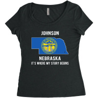 Johnson It's Where My Story Begins Women's Triblend Scoop T-shirt | Artistshot