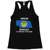 Johnson It's Where My Story Begins Racerback Tank | Artistshot