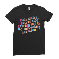 No Secondary Locations John Mulaney Ladies Fitted T-shirt | Artistshot