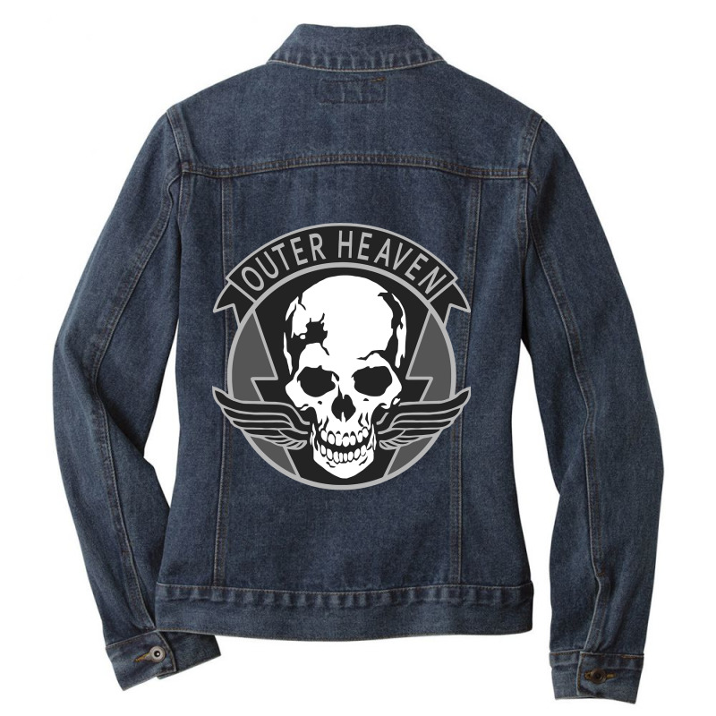 Metal Gear Solid Outer Heaven Ladies Denim Jacket by cm-arts | Artistshot