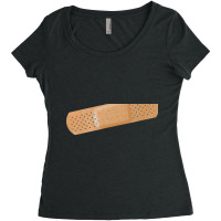 Bandage Mouth Women's Triblend Scoop T-shirt | Artistshot