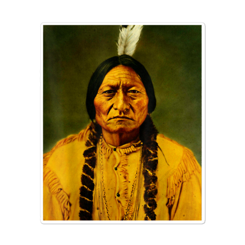 Sitting Bull Lakota Sioux Shaman Leader T Shirt Sticker | Artistshot