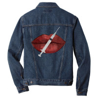 Nurse Injector Lip Filler Injections Cosmetics Tee Men Denim Jacket | Artistshot