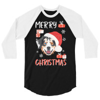 Australian Shepherd Funny Australian Shepherd Christmas 3/4 Sleeve Shirt | Artistshot