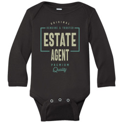 Estate Agent Long Sleeve Baby Bodysuit | Artistshot