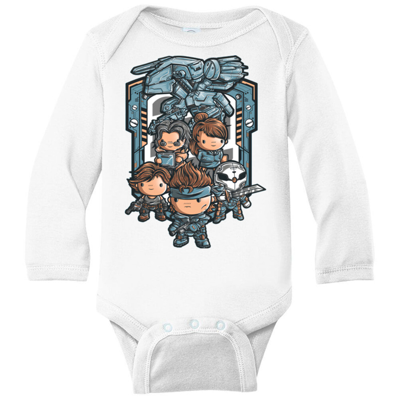 Solid The Chibi Long Sleeve Baby Bodysuit by Ha Thu | Artistshot