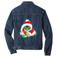 Merry Christmas Cat Men Denim Jacket | Artistshot