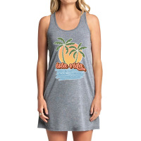 Isla Vida Island Life Sunshine With Palm Trees Classic Tank Dress | Artistshot