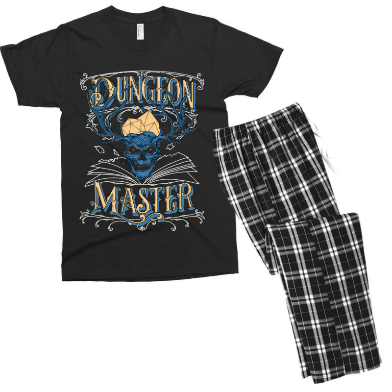 Dungeon Master  Ttrpg Dice Skull Men's T-shirt Pajama Set | Artistshot