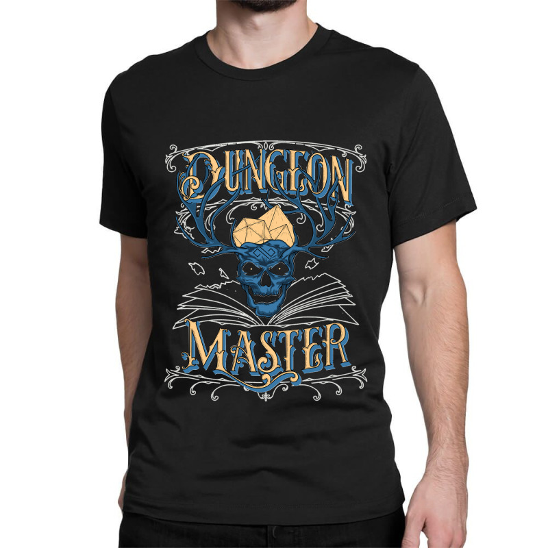 Dungeon Master  Ttrpg Dice Skull Classic T-shirt | Artistshot