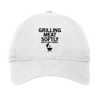 Grilling Meat Softly With His Tongs Funny Bbq Party Lovers T Shirt Adjustable Cap | Artistshot