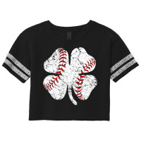 Baseball St Patricks Day Boys Men Catcher Pitcher Shamrock Scorecard Crop Tee | Artistshot