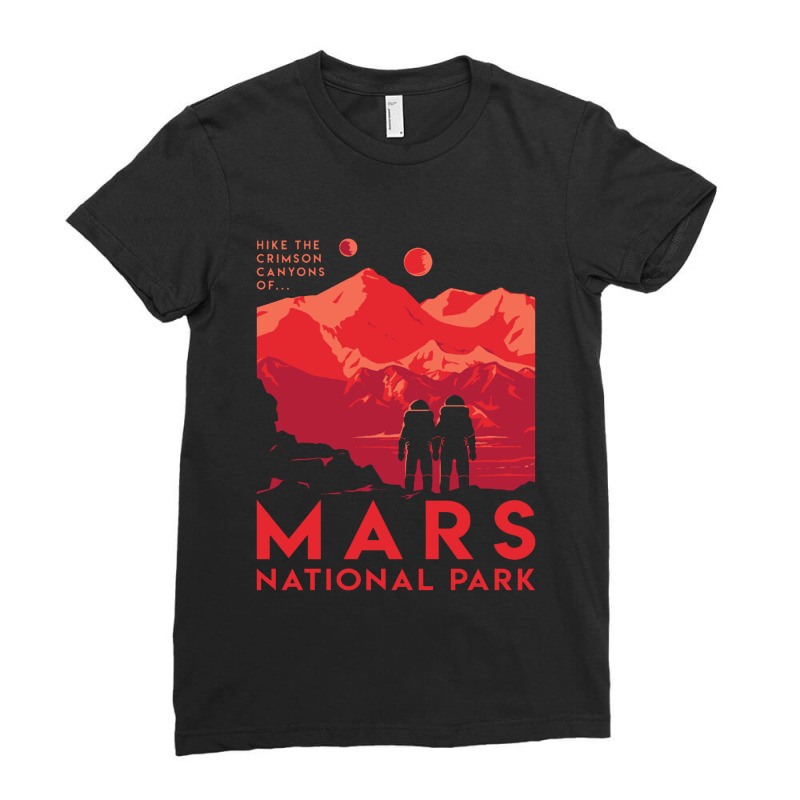 Mars National Park Ladies Fitted T-shirt | Artistshot