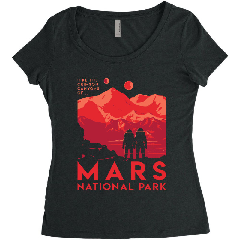 Mars National Park Women's Triblend Scoop T-shirt by Gubraxx | Artistshot