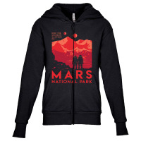 Mars National Park Youth Zipper Hoodie | Artistshot