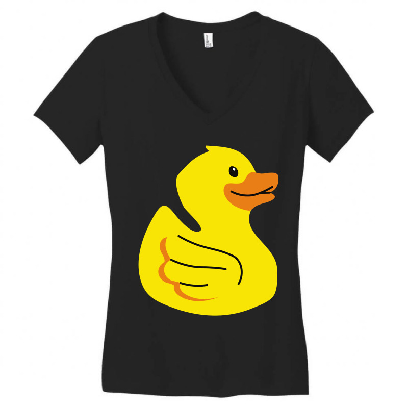 Duck Women's V-Neck T-Shirt by cm-arts | Artistshot