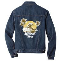 Summer Vibes California Beach Men Denim Jacket | Artistshot