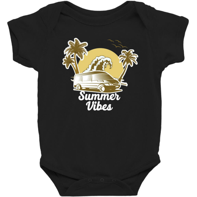 Summer Vibes California Beach Baby Bodysuit | Artistshot