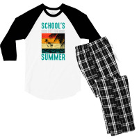 Summer Vibes School Out For Sunset Men's 3/4 Sleeve Pajama Set | Artistshot