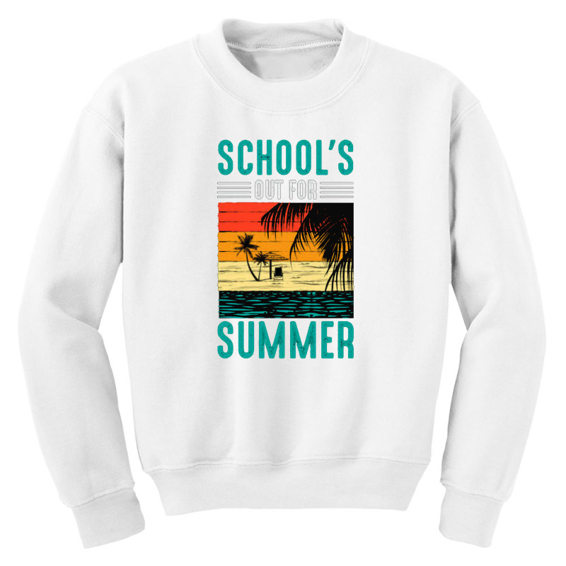 Summer Vibes School Out For Sunset Youth Sweatshirt | Artistshot