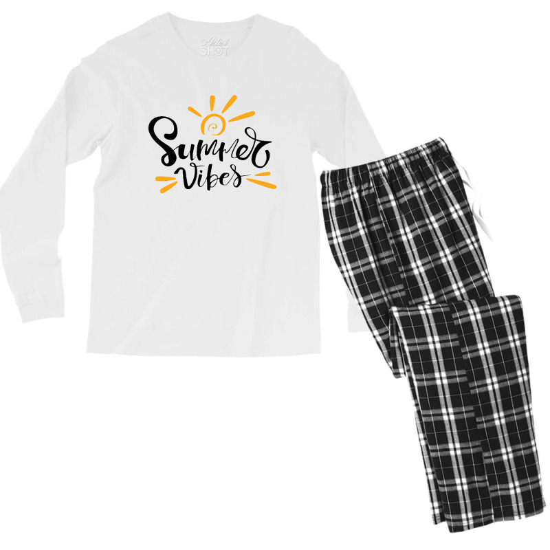 Summer Vibes So Good Life Men's Long Sleeve Pajama Set | Artistshot