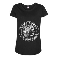 Playing  Dogs Los Men Women Maternity Scoop Neck T-shirt | Artistshot