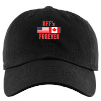 Canada Usa Flags Bffs Kids Cap | Artistshot