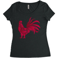 Filipino Gamecock Cockfighting Women's Triblend Scoop T-shirt | Artistshot