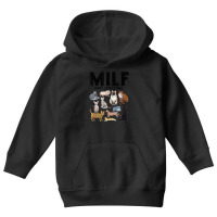 Milf Man I Love Felines Cat Vintage Youth Hoodie | Artistshot