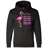 Flamingo It’s Flamingo Friday Birds Wearing Glasses Champion Hoodie | Artistshot