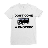 Van Knocking Ladies Fitted T-shirt | Artistshot