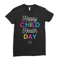 Happy Child Health Day Ladies Fitted T-shirt | Artistshot