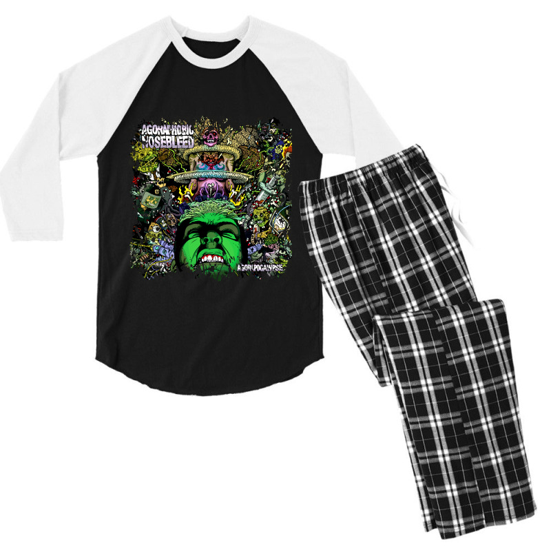 Character Animated Monster Music Mens My Favorite Men's 3/4 Sleeve Pajama Set by ArtistAlfredo | Artistshot