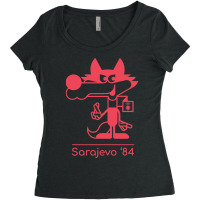 Winter Olympics Sarajevo Women's Triblend Scoop T-shirt | Artistshot