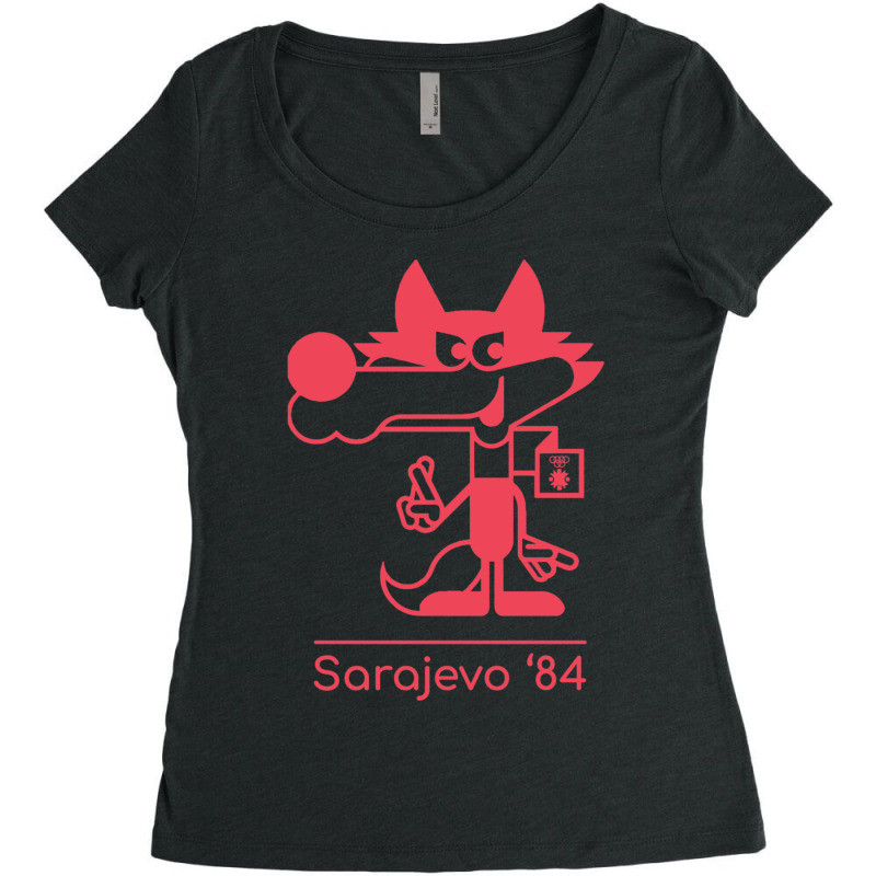 Winter Olympics Sarajevo Women's Triblend Scoop T-shirt | Artistshot