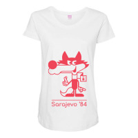 Winter Olympics Sarajevo Maternity Scoop Neck T-shirt | Artistshot