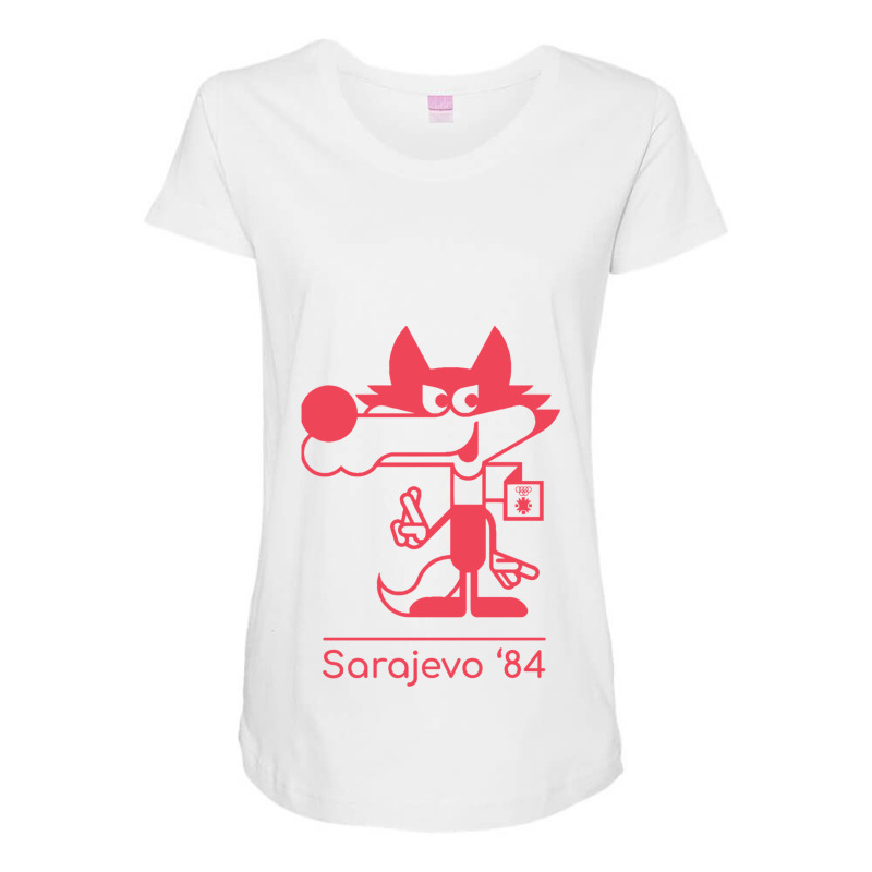 Winter Olympics Sarajevo Maternity Scoop Neck T-shirt | Artistshot