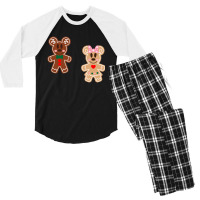 Gingerbread Men's 3/4 Sleeve Pajama Set | Artistshot