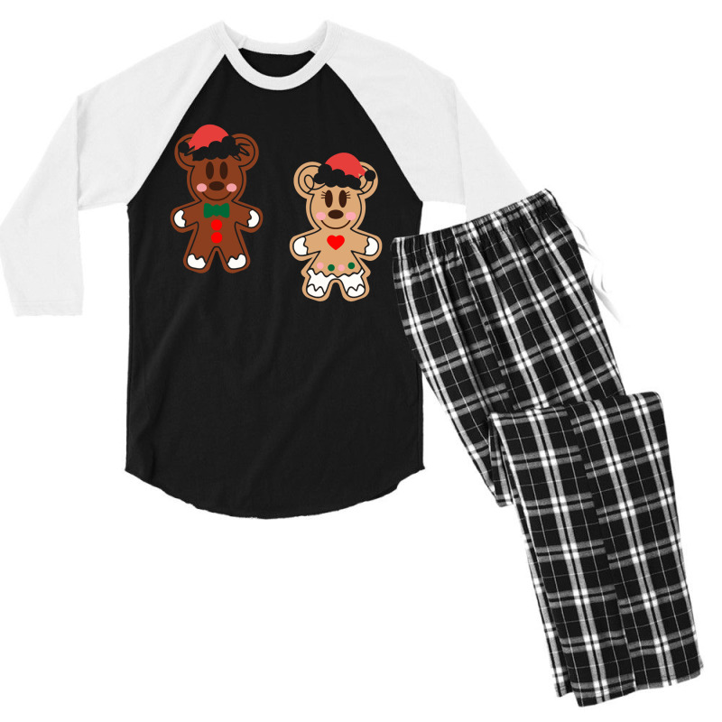 Gingerbread Christmas Men's 3/4 Sleeve Pajama Set by haydar | Artistshot